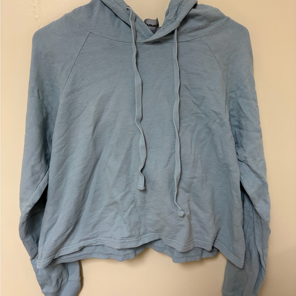 Light Blue Hoodie Sweatshirt
